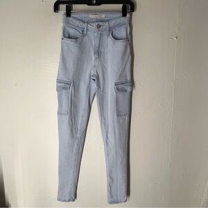 Levi’s 721 High Rise Skinny Ankle Cargo Jeans Size 24